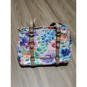 Rosetti Summer Floral Watercolor hand Purse